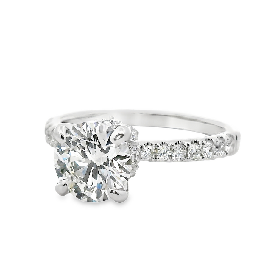 18kt White Gold Lab-Grown Round Diamond Engagement Ring (1.99ct)