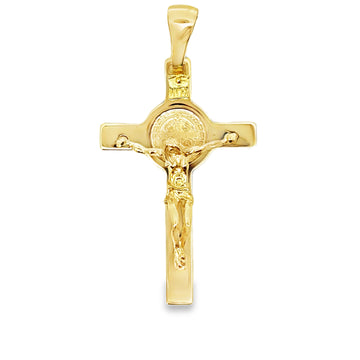 18kt Yellow Gold Italian Made Cross Pendant (5.56g)