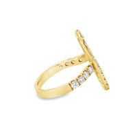 18kt Yellow Gold Natural Diamond Geometric Ring (1.57ct)