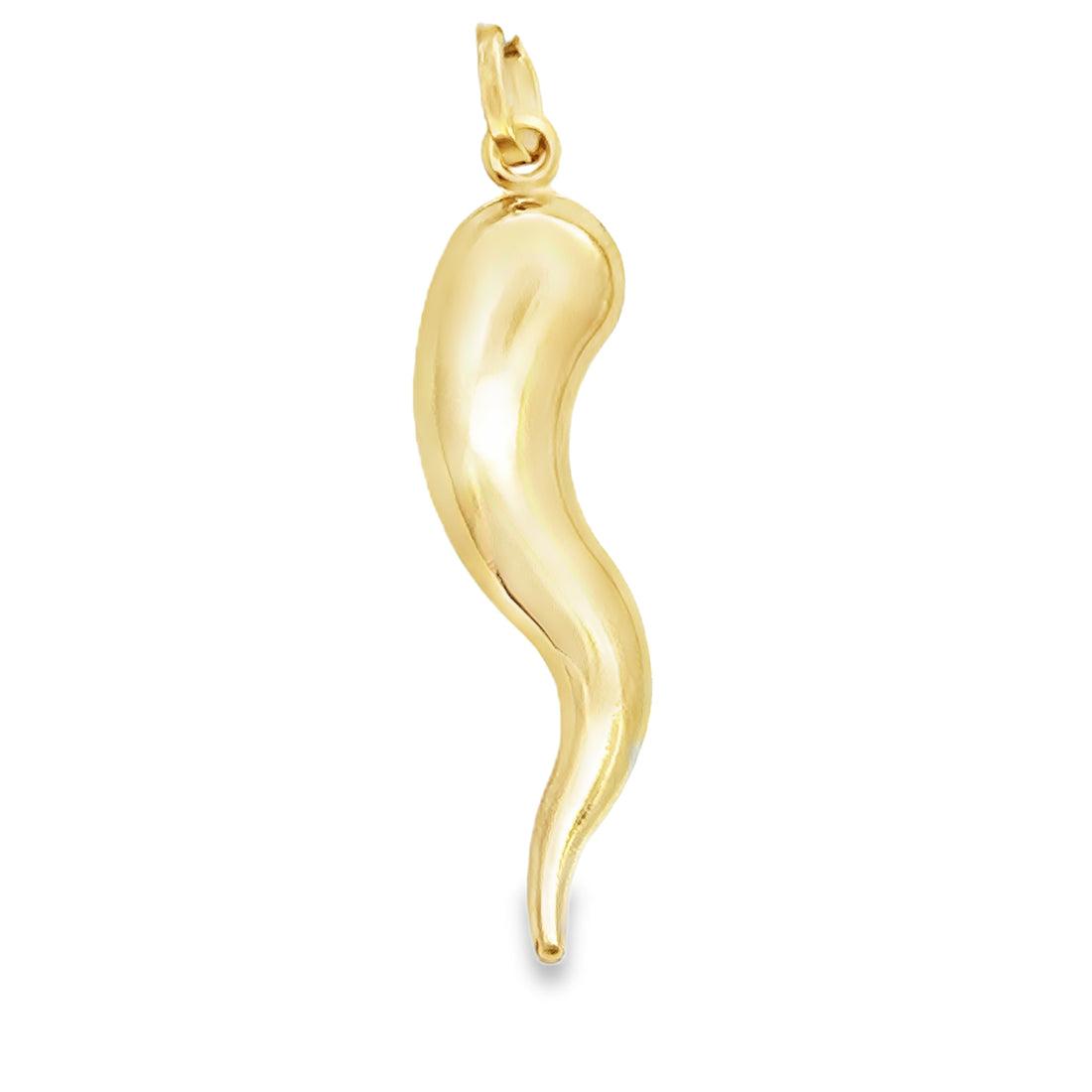 18kt Yellow Gold Horn Pendant