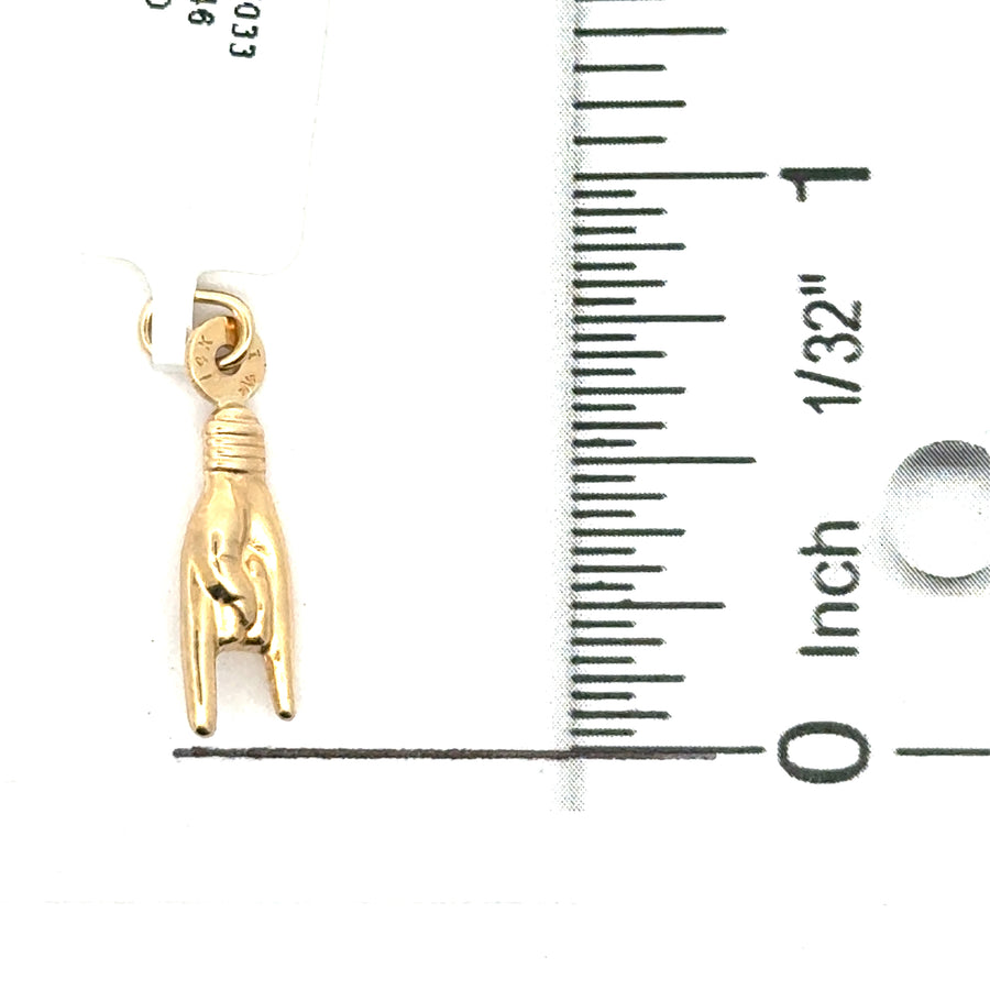 14kt Yellow Gold Italian Made Good Luck Charm (.41g)