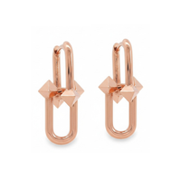 14kt Rose Gold Custom-Made Link Earrings (6.7g)
