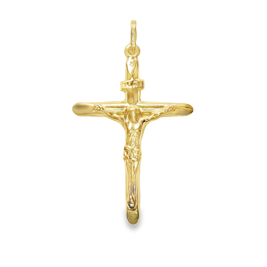 14kt Yellow Gold Italian Made Crucifix Charm (1.42g)