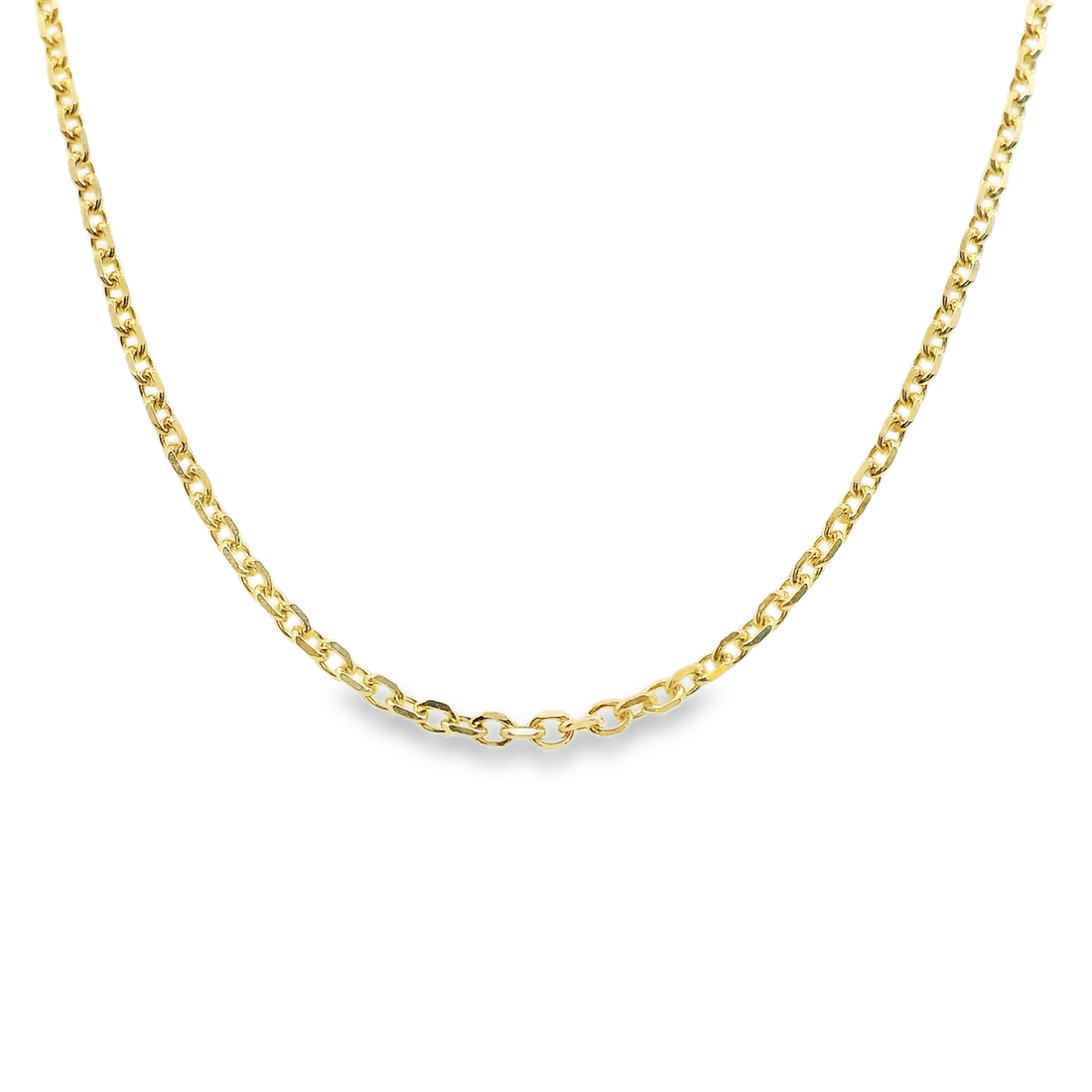 14kt Yellow Gold 20" 1.5mm Cable Link Chain (3.6g)