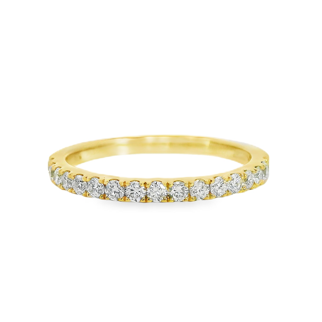 18kt Yellow Gold Natural Round Diamond Wedding Ring (.36ct)