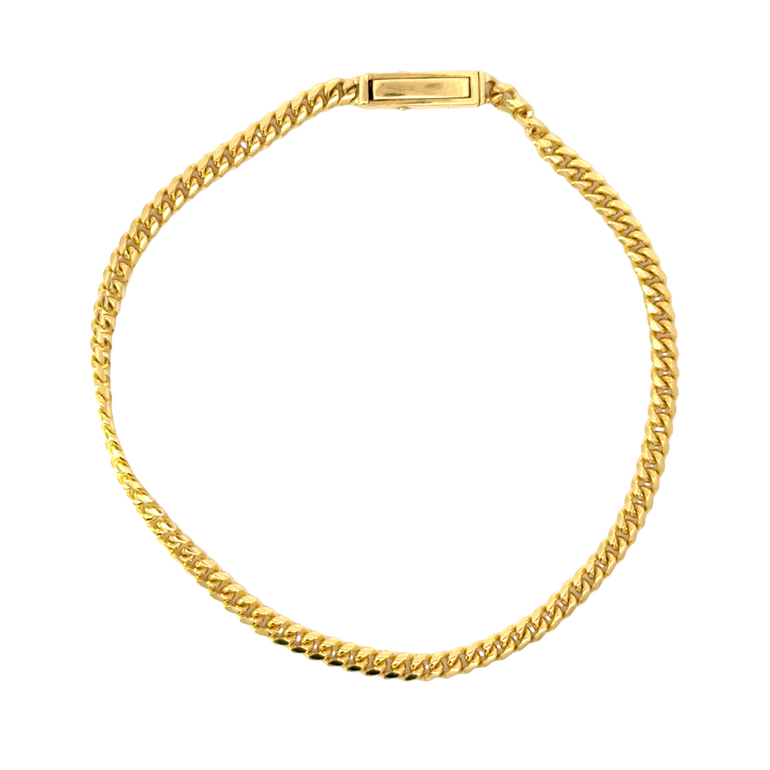 14K Yellow Gold 7" 2.85mm Curb Style Bracelet (5.34g)