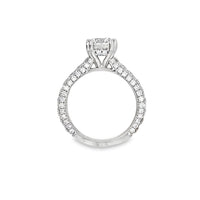 18K White Gold Natural Diamond Engagement Ring (3.00ct)