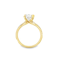 18kt Yellow Gold Round Diamond Engagement Ring (2.59ct)