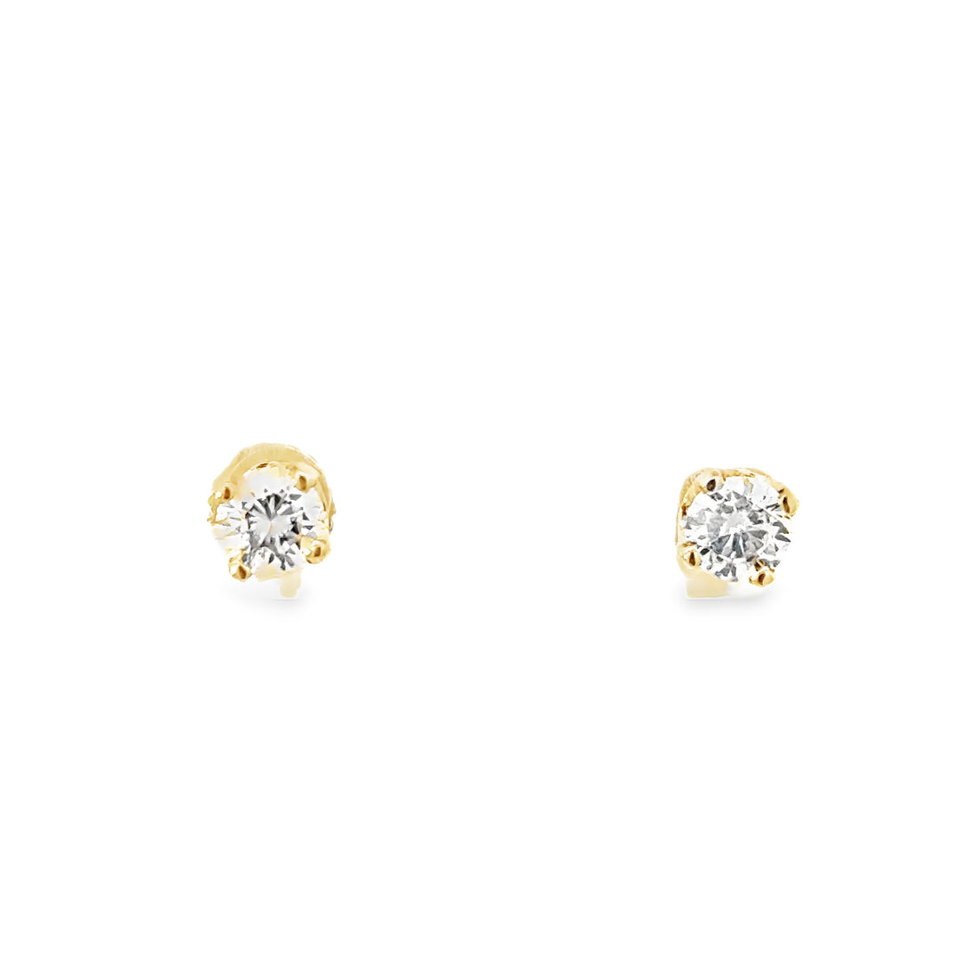 14kt Yellow Gold Lab-Grown Round Diamond Studs (0.47ct)