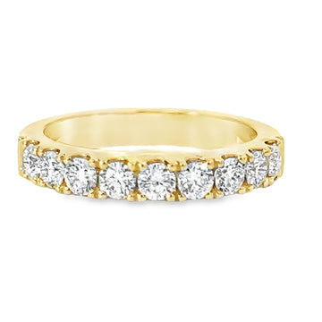 18kt Yellow Gold Diamond Prong Set Wedding Ring (0.83ct)