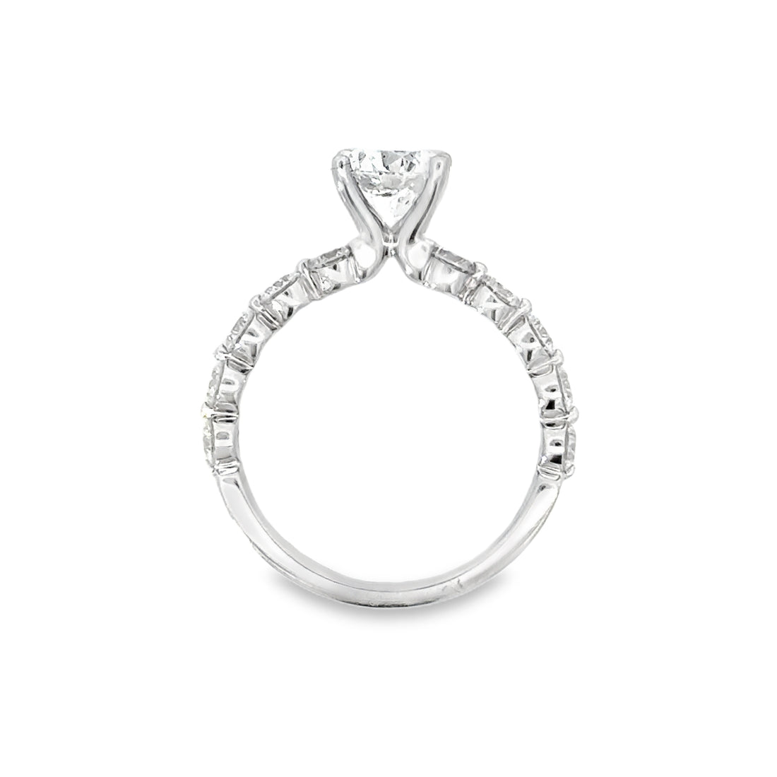 18kt White Gold Lab-Grown Round Diamond Engagement Ring (2.23ct)