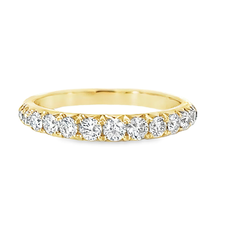 18kt Yellow Gold Diamond Prong Set Wedding Ring (0.51ct)