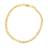 14K Yellow Gold 7" 3.18mm Curb Style Bracelet (2.35g)