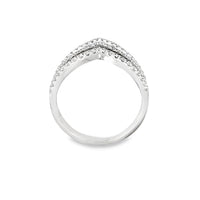 18kt White Gold Natural Diamond Free Form Ring (0.94ct)