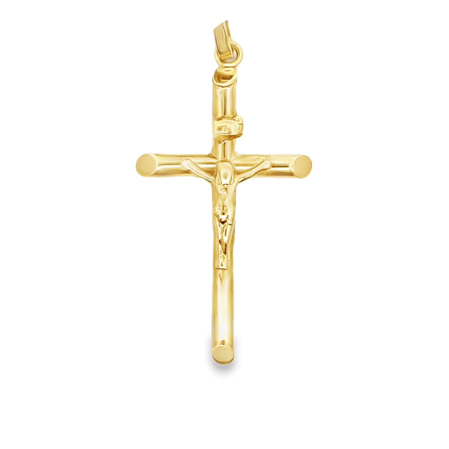 18kt Yellow Gold Italian Made Crucifix Pendant (2.54g)