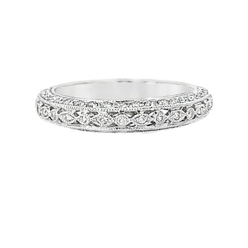 18kt White Gold Diamond Vintage Ring (0.44ct)