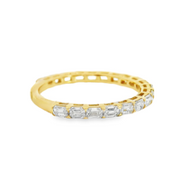 14kt Yellow Gold Lab-Grown Emerald Diamond Wedding Ring (.95ct)