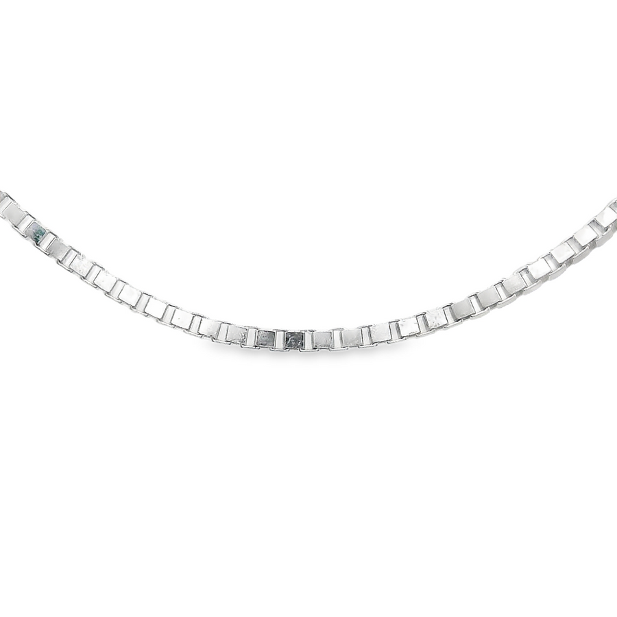 14kt White Gold 20" .7mm Box Chan (2.3g)