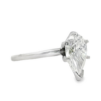 14kt White Gold Lab-Grown Pear Diamond Engagement Ring (2.02ct)