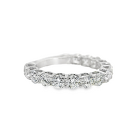 14kt White Gold Lab-Grown Round Diamond Shared Prong Wedding Ring (2.40ct)