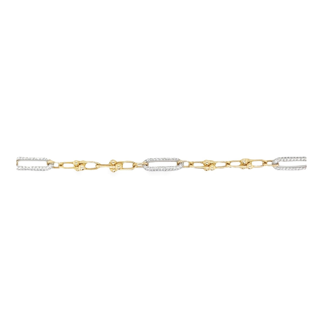 14K Two Tone Diamond Bracelet (1.54ct)