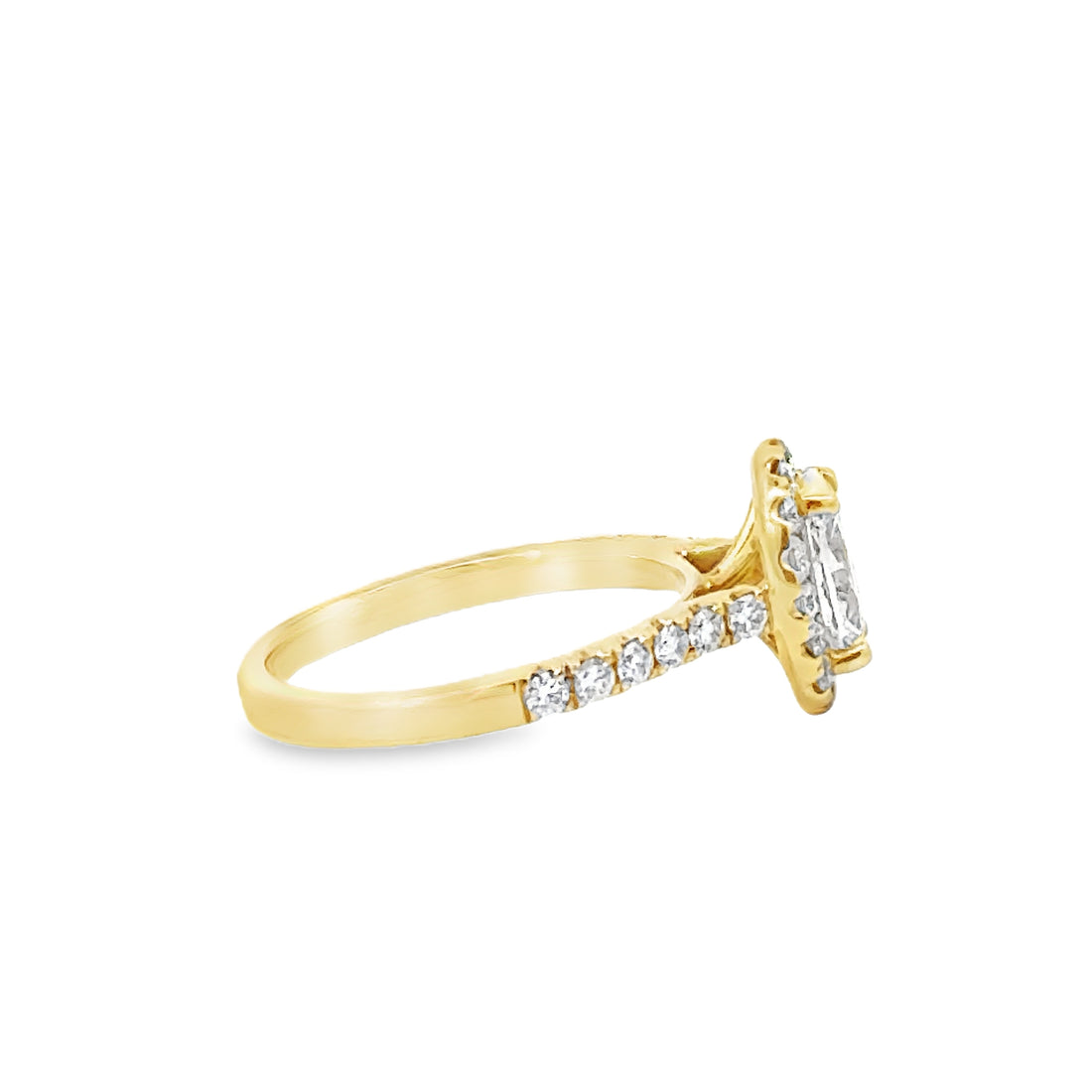 18kt Yellow Gold Natural Oval Diamond Engagement Ring (1.5ct)