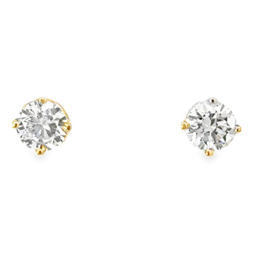 14kt Yellow Gold Lab-Grown Diamond Stud Earrings (1.01ct)