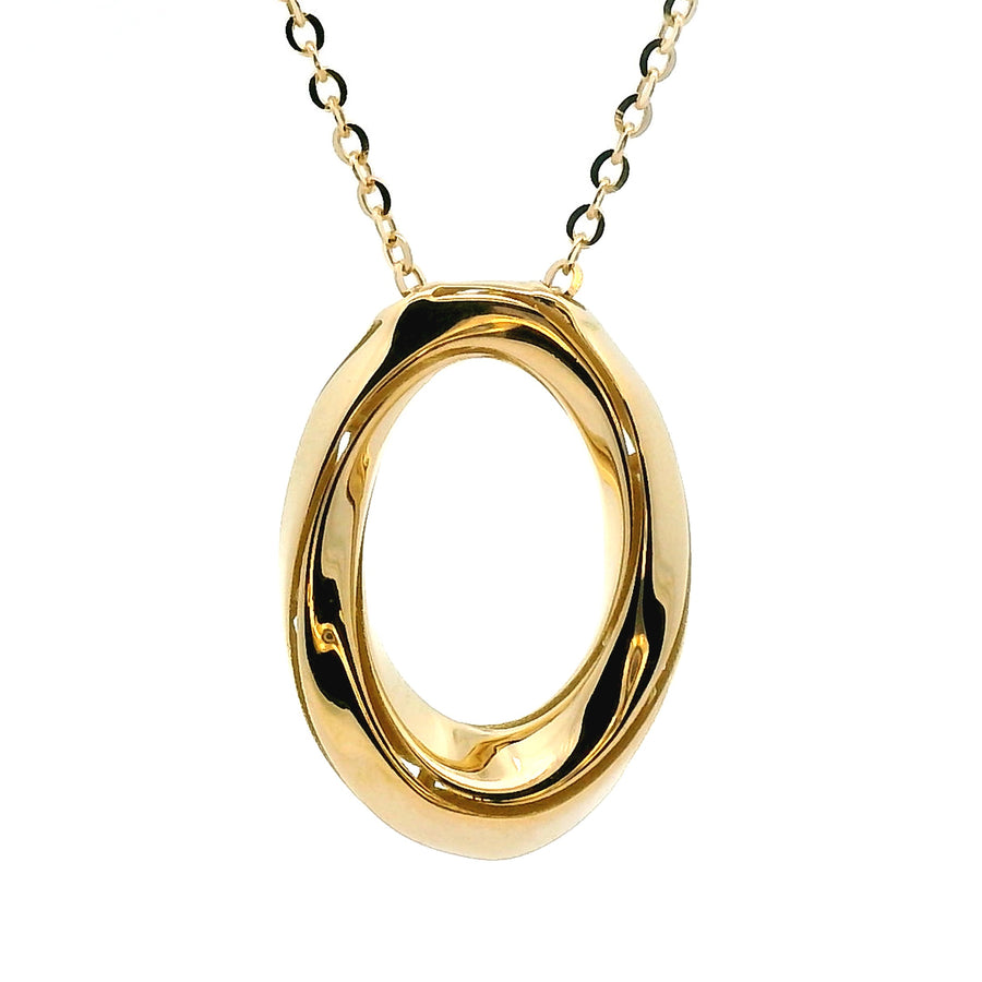 18kt Yellow Gold Italian Made Fashion Necklace (4.2g)