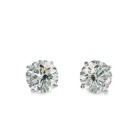 14kt White Gold Lab-Grown Round Diamond Stud Earrings (6.00ct)