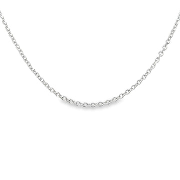 14K White Gold 1.0mm Cable Chain (2.0g)