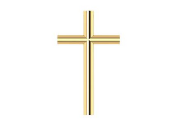 14kt Yellow Gold Plain Cross Pendant (0.40g)