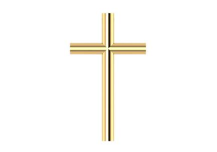 14kt Yellow Gold Plain Cross Pendant (0.40g)