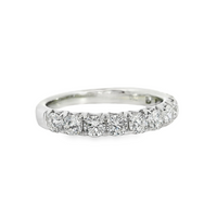 18kt White Gold Natural Round Diamond Wedding Ring (1.01ct)