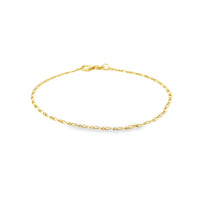 14K Yellow Gold 7" 1.54mm Open Link Bracelet (1.05g)