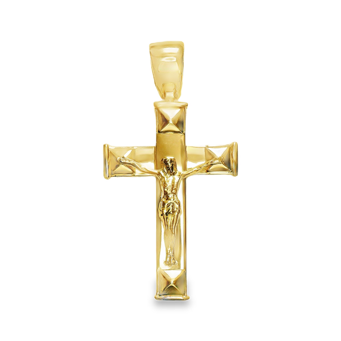 14kt Yellow Gold Italian Made Crucifix Pendant (3.04g)