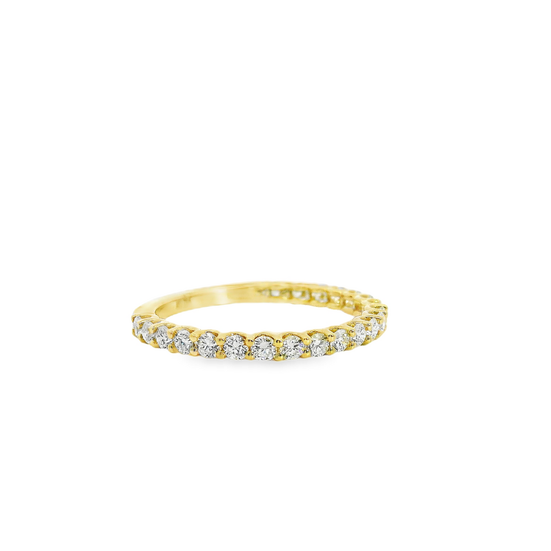 14kt Yellow Gold Diamond Shared Prong Wedding Ring (0.66ct)