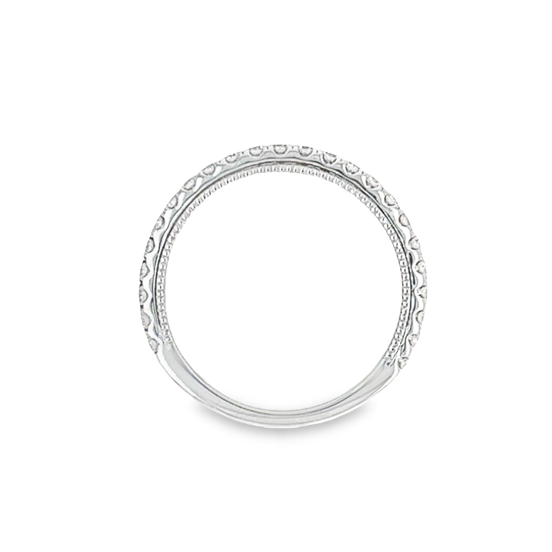 18kt White Gold Diamond Prong Set Wedding Ring (0.52ct)