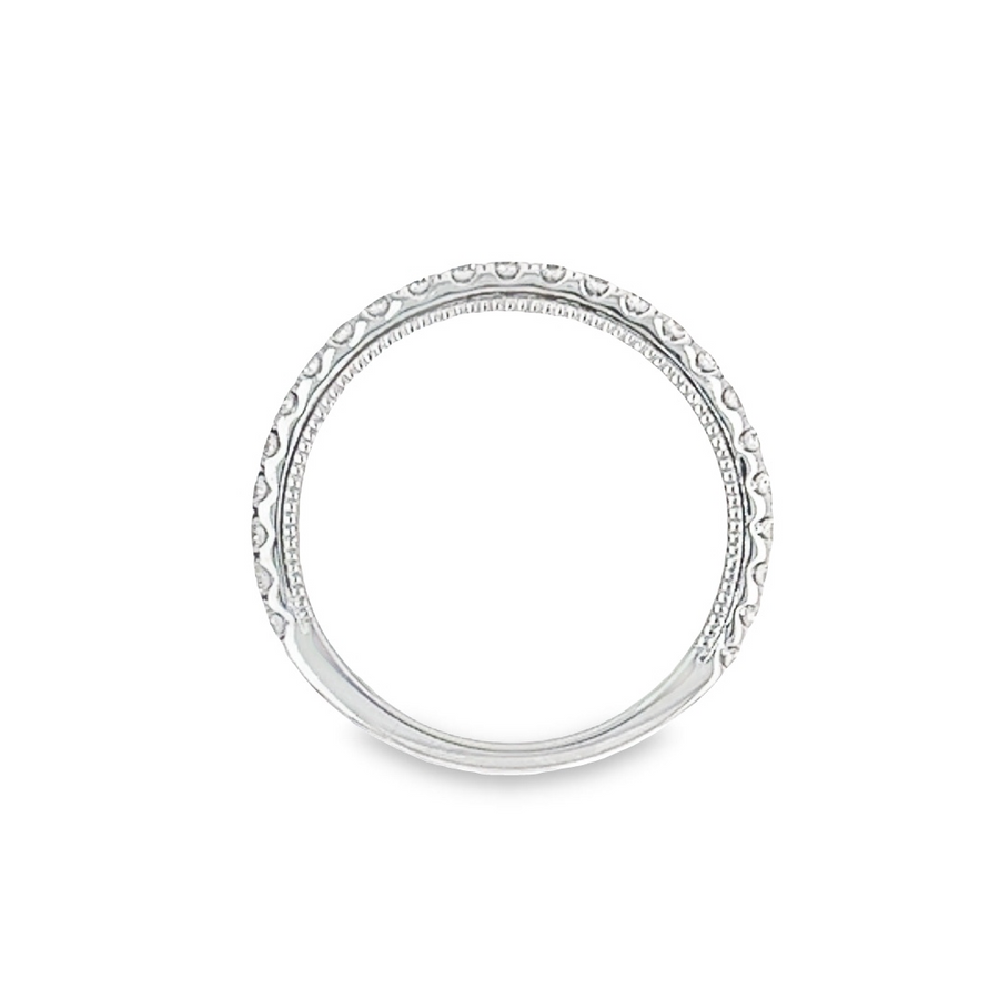 18kt White Gold Diamond Prong Set Wedding Ring (0.52ct)