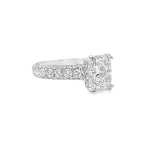 18kt White Gold Pave Natural Diamonds Semi-Mount Ring (0.5ct)