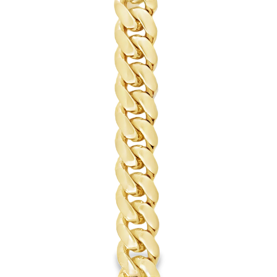 14kt Yellow Gold 24" 7mm Italian Made Cuban Link Chain (89.6g)