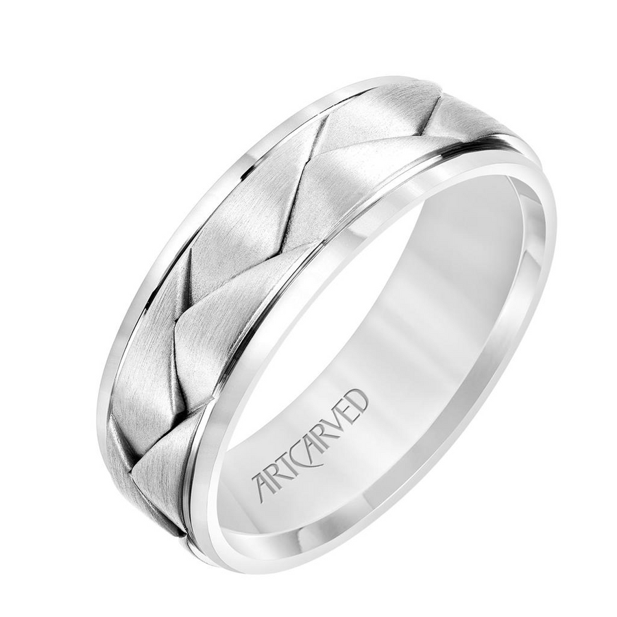 Artcarved 14kt White Gold 7mm Ring
