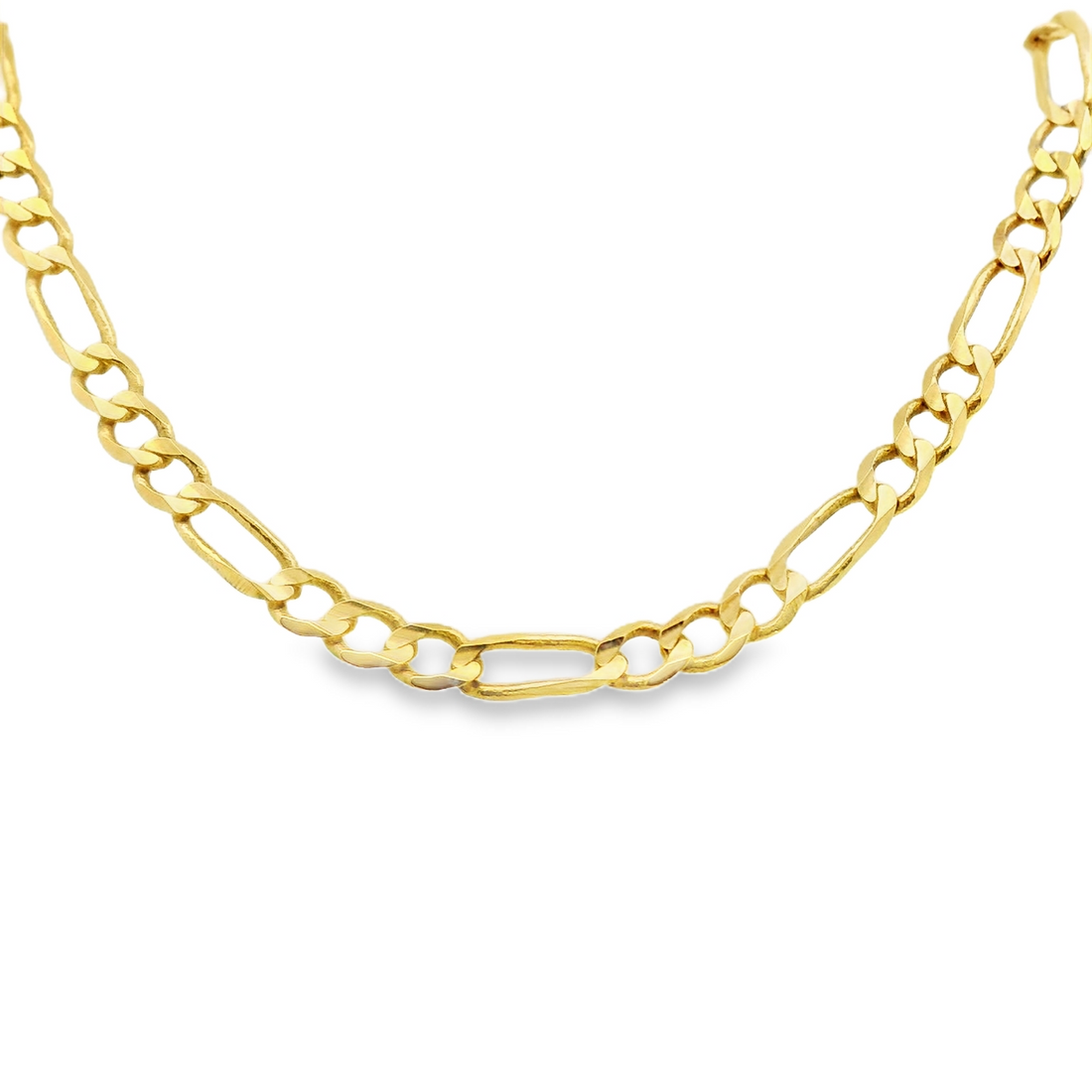 14kt Yellow Gold 7.5" 3.4mm Figaro Bracelet (2.9g)