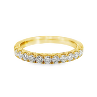 18kt Yellow Gold Natural Round Diamond Wedding Ring (.54ct)