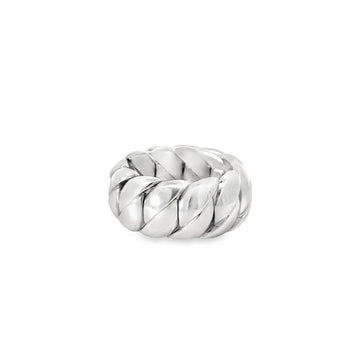 18K White Gold Elastic Ring (12.4g)