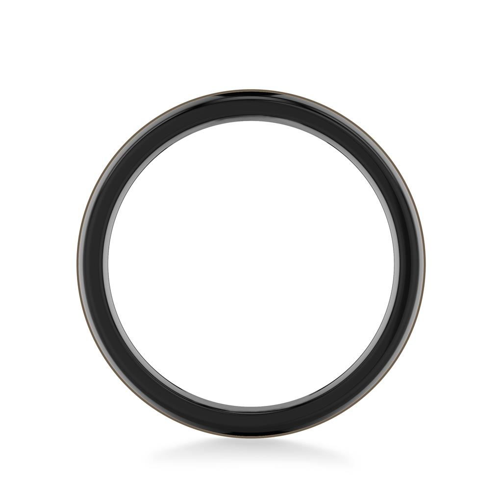 Triton Black Tungsten & Walnut Inlay 8mm Polished Finish Ring