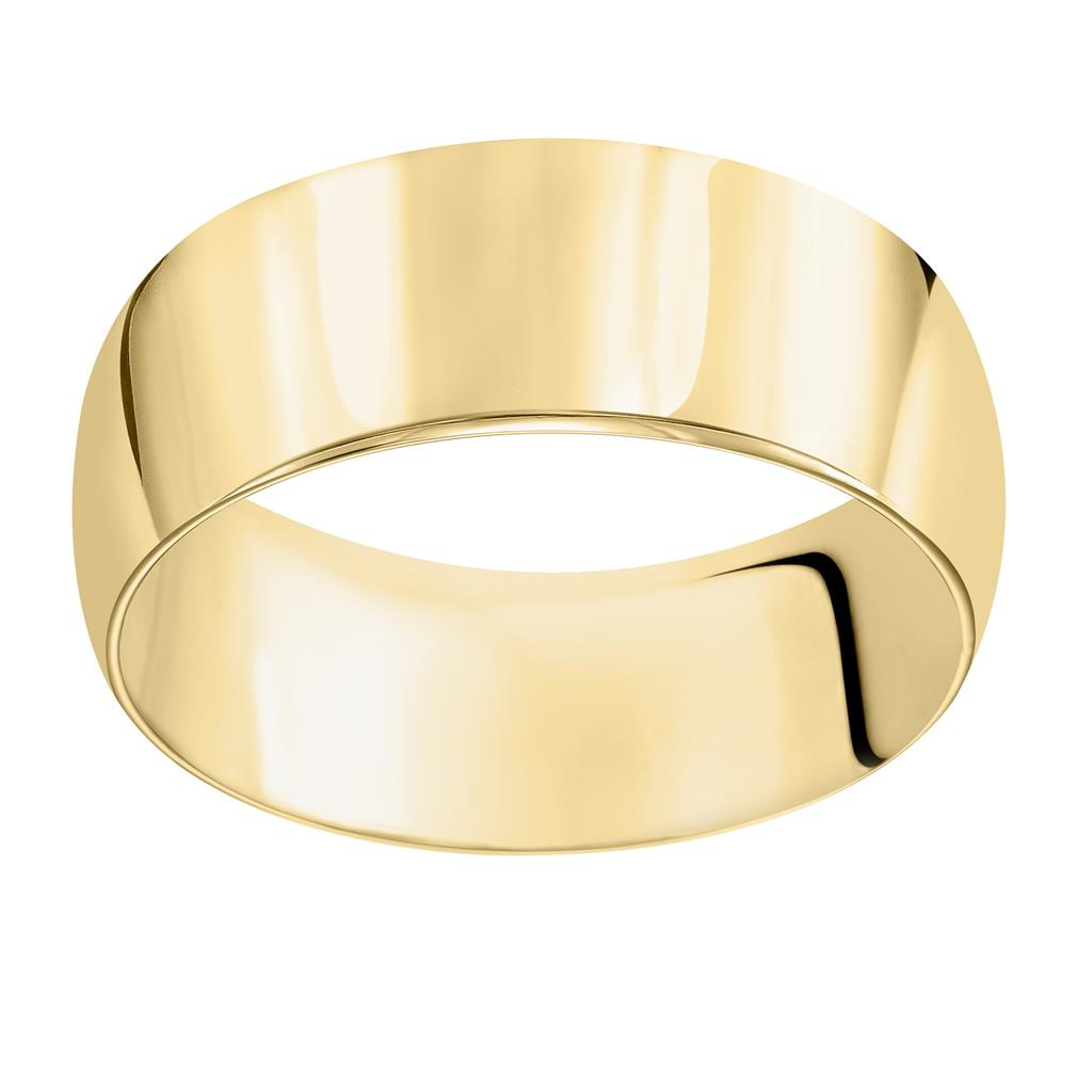 Goldman 14kt Yellow Gold 6mm Half Round Ring