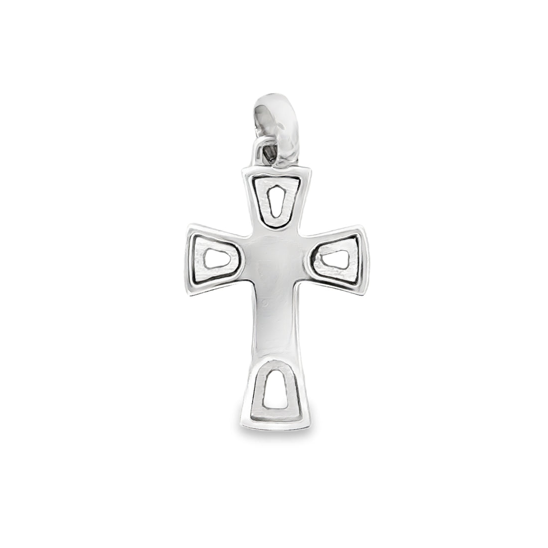 18K White Gold Cross Pendant (3.03g)