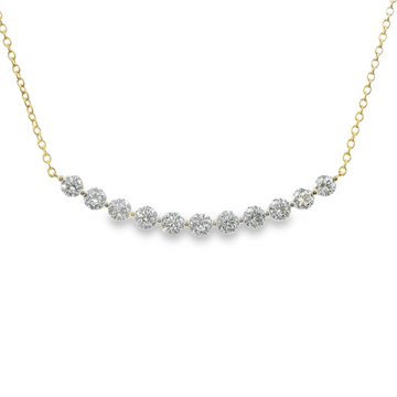 18kt Yellow Gold Natural Round Diamond Pendant (1.04ct)