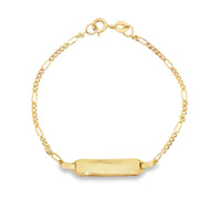 18kt Yellow Gold Italian Made Baby Bracelet (2.55g)