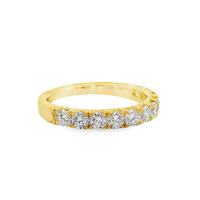 18kt Yellow Gold Natural Round Diamond Wedding Ring. (.90ct)